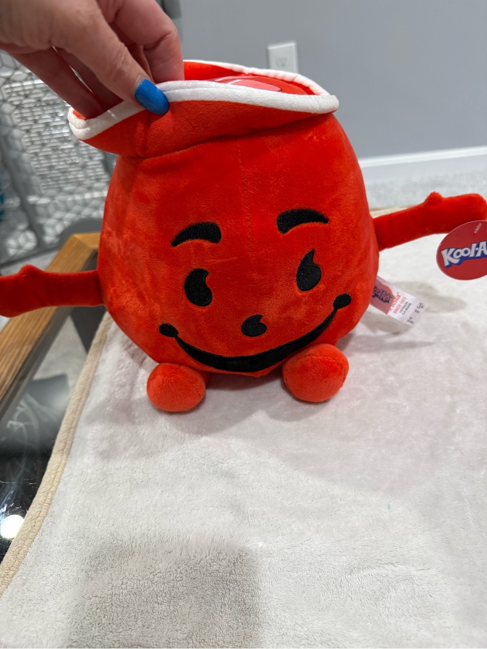 Kool-Aid-Man/Pitcher Plush Stuffed Toy 17” Orange/Red by Fiesta Toys w/Tags